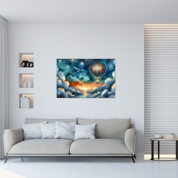 Kép - Repülés az éjjeli ég alatt (90x60 cm)