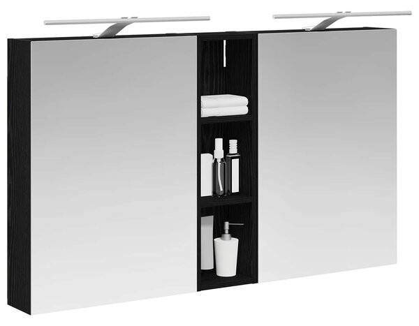 Fürdőszobai Szekrény Szett 3 pcs 120 x 14,5 x 70 cm Faanyag