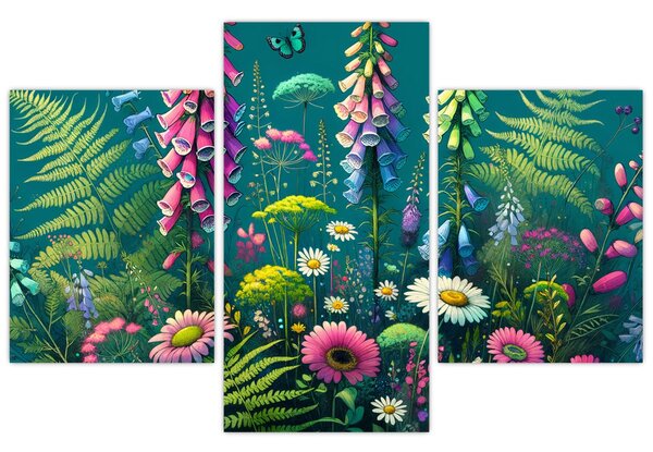 Kép - Mezei virágok (90x60 cm)