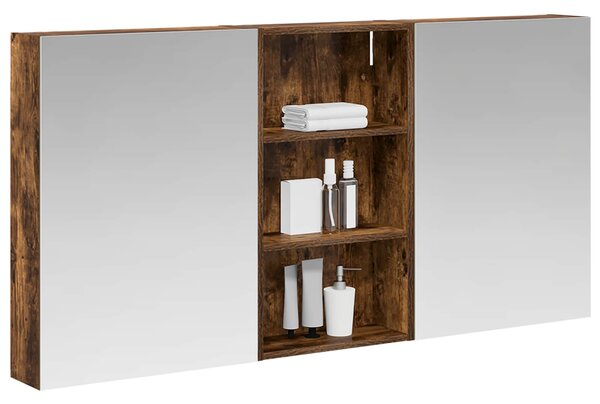 Fürdőszobai Szekrény Szett 3 pcs 140 x 14,5 x 70 cm Faanyag