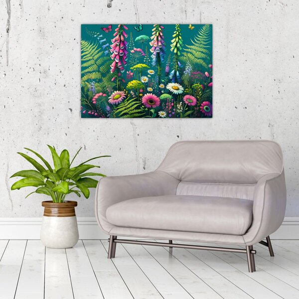 Kép - Mezei virágok (70x50 cm)