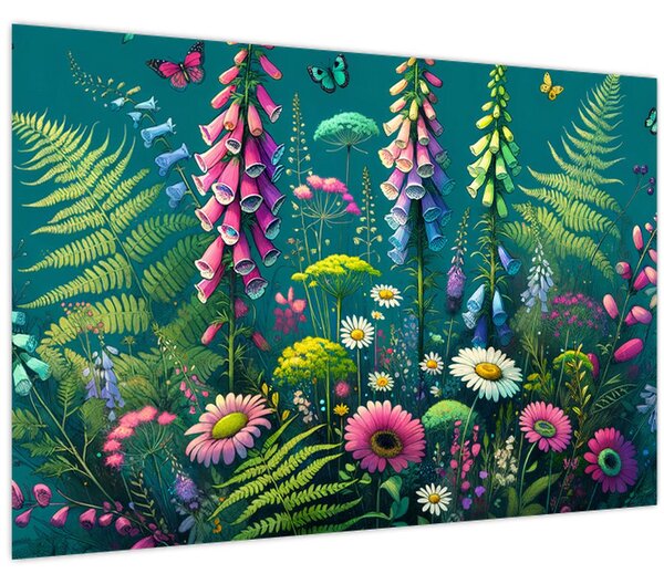 Kép - Mezei virágok (90x60 cm)
