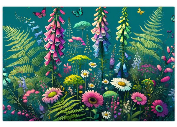 Kép - Mezei virágok (90x60 cm)