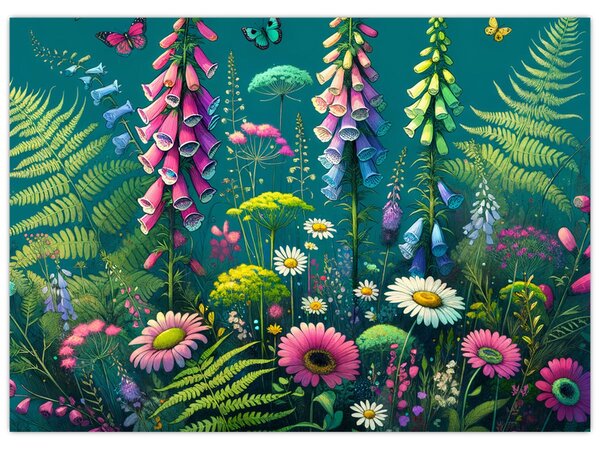Kép - Mezei virágok (70x50 cm)