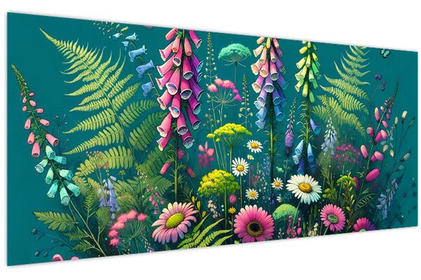 Kép - Mezei virágok (120x50 cm)