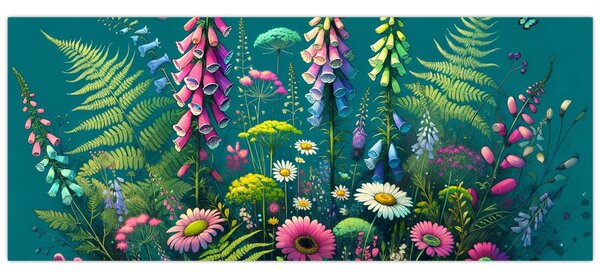 Kép - Mezei virágok (120x50 cm)