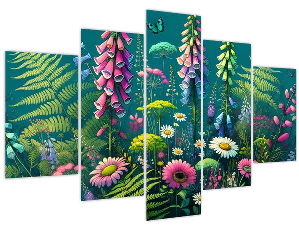 Kép - Mezei virágok (150x105 cm)