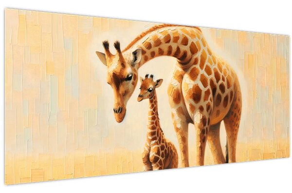 Kép - Zsiráfok (120x50 cm)
