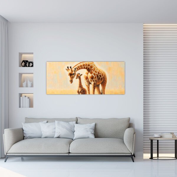 Kép - Zsiráfok (120x50 cm)