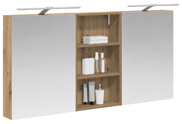 Fürdőszobai Szekrény Szett 3 pcs 140 x 14,5 x 70 cm Faanyag