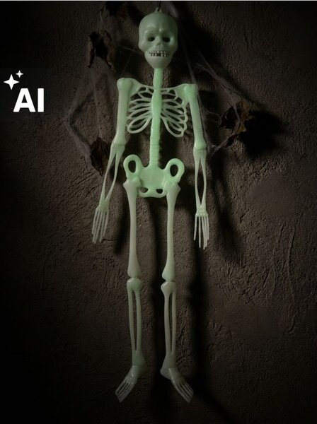 Sinsay - Halloween függő dekoráció csontváz formában - fehér