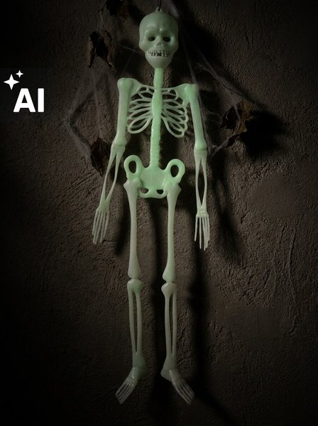 Sinsay - Halloween függő dekoráció csontváz formában - fehér