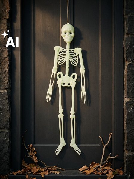 Sinsay - Halloween függő dekoráció csontváz formában - fehér