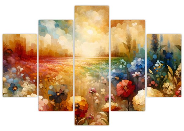 Kép - Színes rét (150x105 cm)