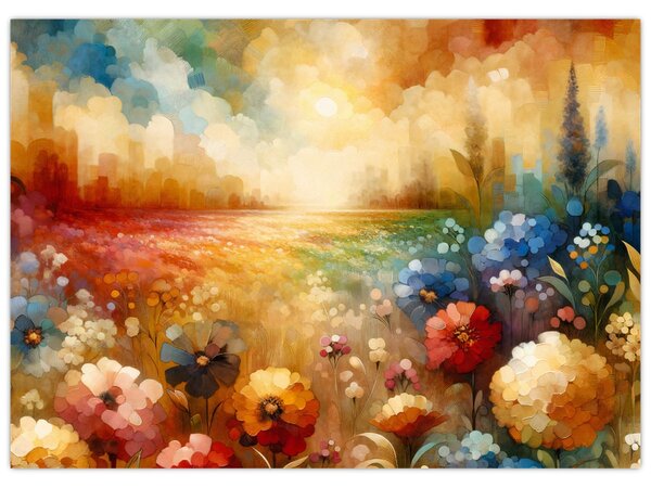 Kép - Színes rét (70x50 cm)
