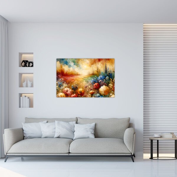 Kép - Színes rét (90x60 cm)