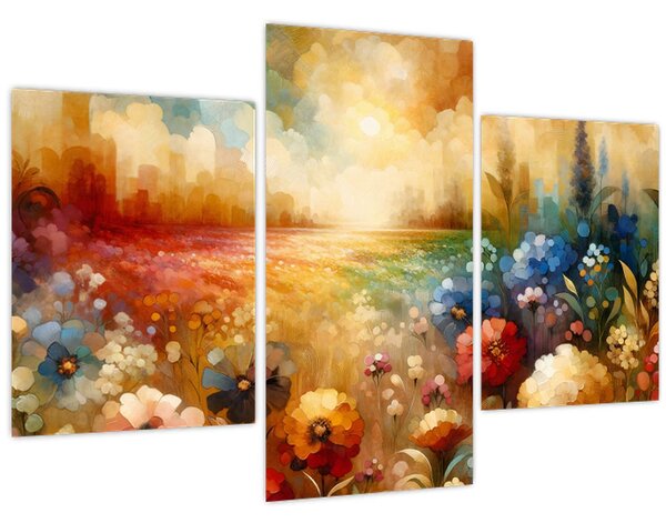 Kép - Színes rét (90x60 cm)