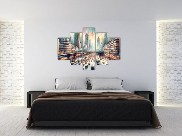 Kép - Városi élet (150x105 cm)