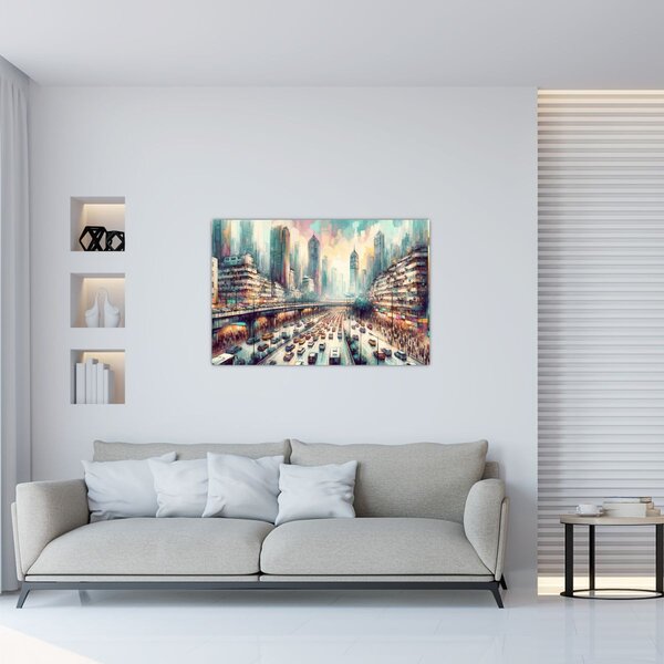 Kép - Városi élet (90x60 cm)
