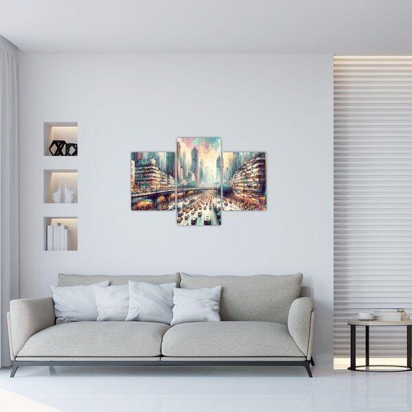 Kép - Városi élet (90x60 cm)