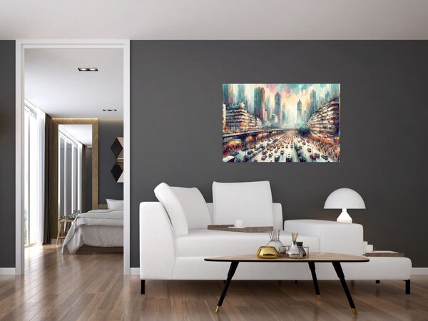 Kép - Városi élet (90x60 cm)