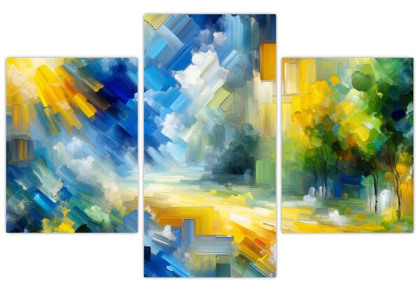 Kép - Absztrakt napos nap (90x60 cm)