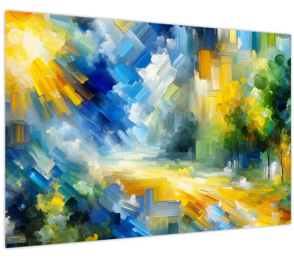 Kép - Absztrakt napos nap (90x60 cm)