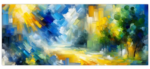 Kép - Absztrakt napos nap (120x50 cm)