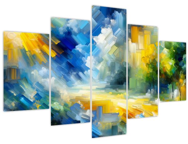 Kép - Absztrakt napos nap (150x105 cm)