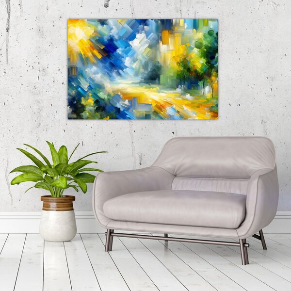 Kép - Absztrakt napos nap (90x60 cm)