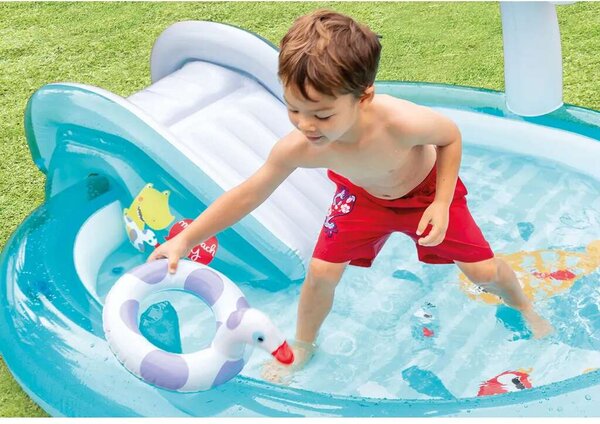 Intex felfújható Gyerekmedence 201x170x84cm - Aligátor (57165NP)