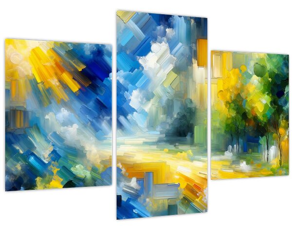 Kép - Absztrakt napos nap (90x60 cm)
