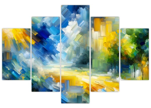 Kép - Absztrakt napos nap (150x105 cm)