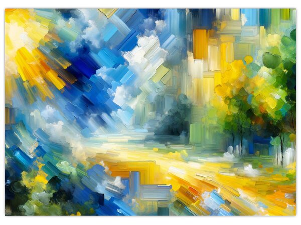 Kép - Absztrakt napos nap (70x50 cm)