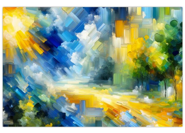 Kép - Absztrakt napos nap (90x60 cm)