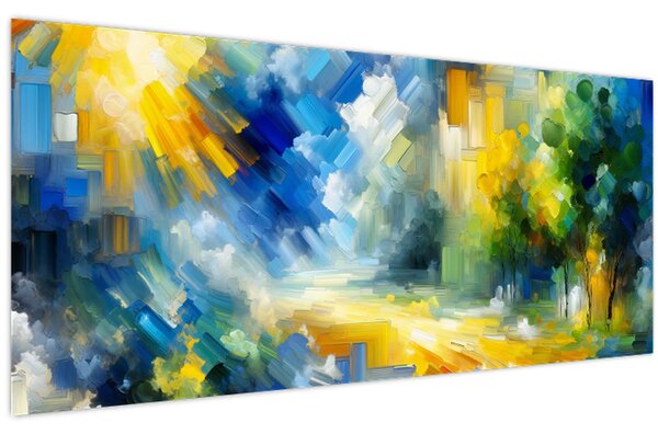 Kép - Absztrakt napos nap (120x50 cm)