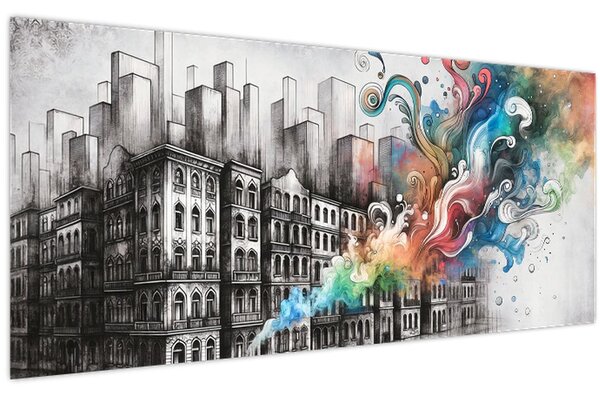 Kép - Ipari élet (120x50 cm)