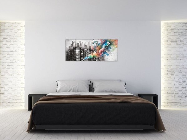 Kép - Ipari élet (120x50 cm)
