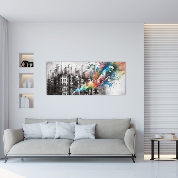 Kép - Ipari élet (120x50 cm)