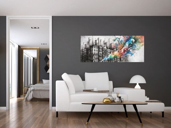 Kép - Ipari élet (120x50 cm)
