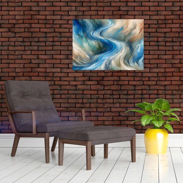 Kép - Absztrakt áramlat (70x50 cm)