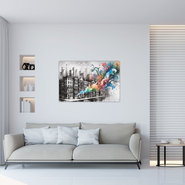Kép - Ipari élet (90x60 cm)