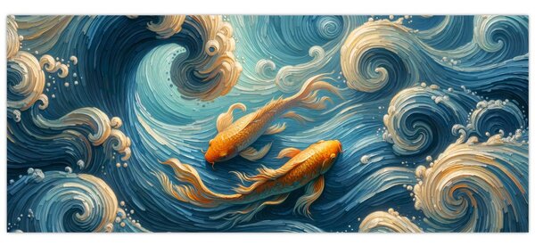 Kép - Aranyhalak (120x50 cm)