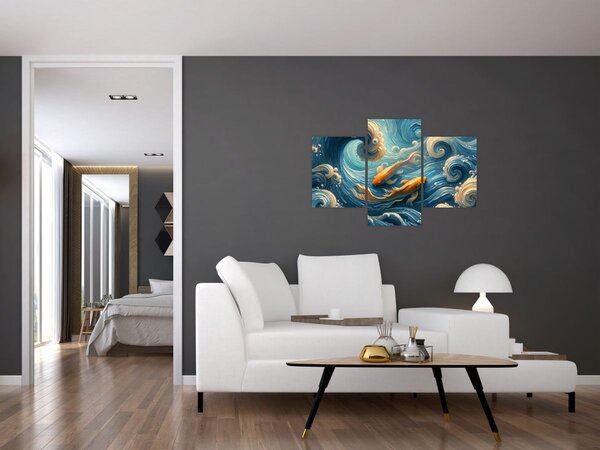 Kép - Aranyhalak (90x60 cm)