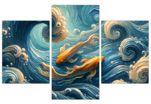 Kép - Aranyhalak (90x60 cm)