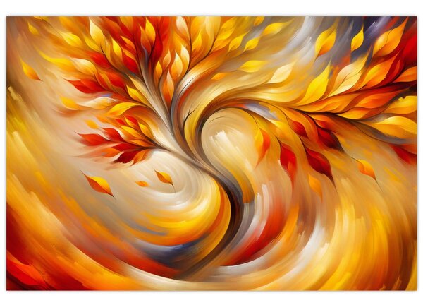 Kép - Őszi fa (90x60 cm)
