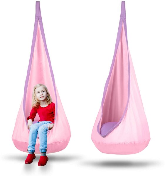 NeoSport egyszemélyes Csepphinta, párnás, 140x55 cm, 80 kg - Rózsaszín