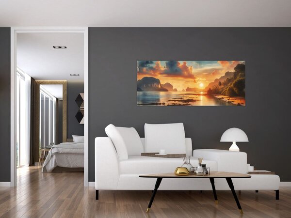 Kép - Kilátás a partról (120x50 cm)