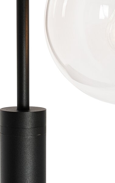 Modern fekete lámpás műanyaggal 200 cm IP44 - Sfera