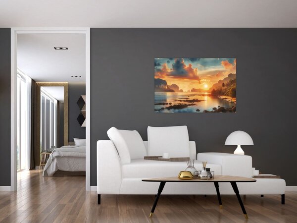 Kép - Kilátás a partról (90x60 cm)